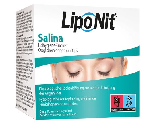 Lipo Nit SALINA eyelid hygiene wipes - 20 eyelid hygiene wipes