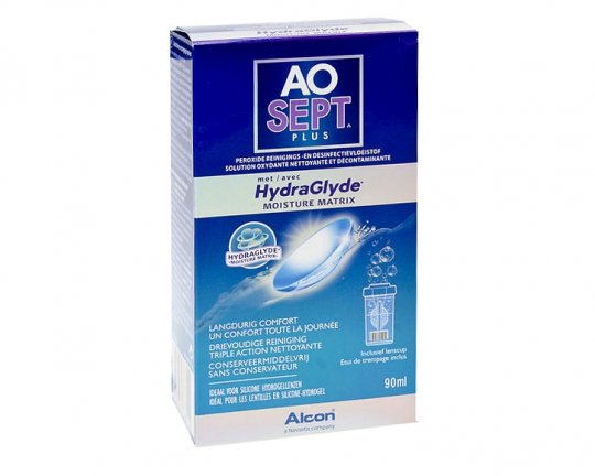 AOSept PLUS with HYDRAGLYDE 90ml Travelset