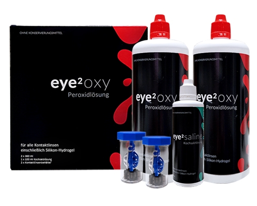 eye2 OXY peroxide solution 2x360ml + 100ml saline solution
