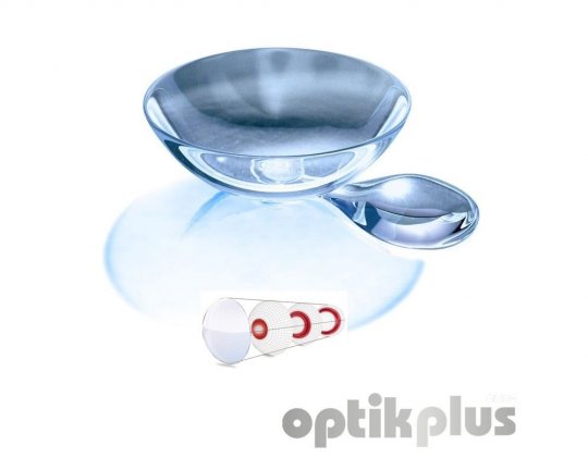 Progressive monthly contact lens - 3 addition ranges - 1 piece