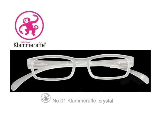 Reading glasses Klammeraffe no. 01 - crystal