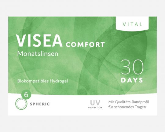 VISEA Comfort Vital monthly lenses Spheric- 6-pack