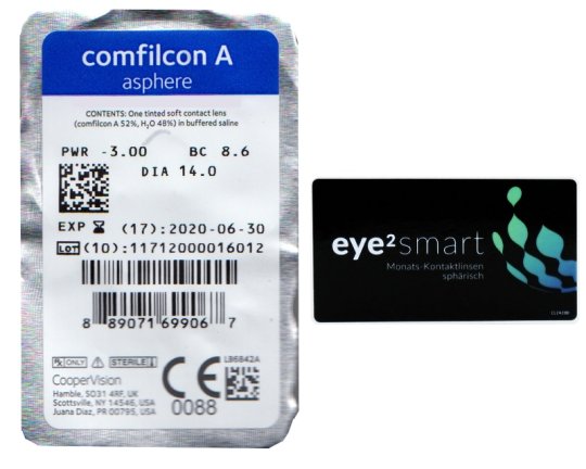 eye2 SMART Monats-Kontaktlinsen Sphärisch - 1 Stück