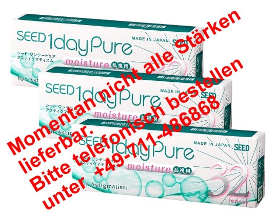 Seed 1dayPure moisture for astigmatism 96-pack