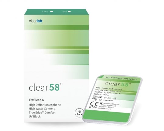 Clear 58 6-pack