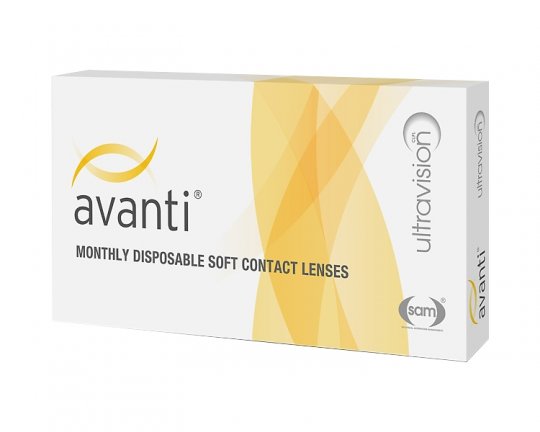 Avanti Multifocal Monthly Disposable Soft Contact Lenses 3-pack