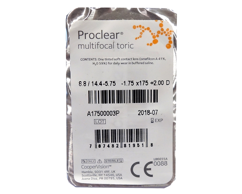 Coopervision Proclear Toric Contacts